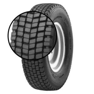 Aeolus HN355 255/70R22.5 16-Ply Premium Open Shoulder Drive Position Tire – Mud + Snow