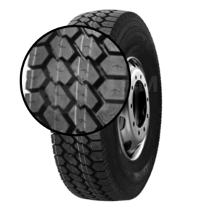 Annaite 607 11R22.5 16-Ply Open Shoulder Drive Position Tire
